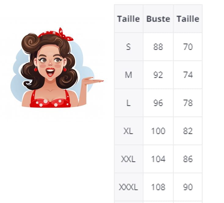 Robe Vintage 50s Grande Taille Rouge - Louise Vintage