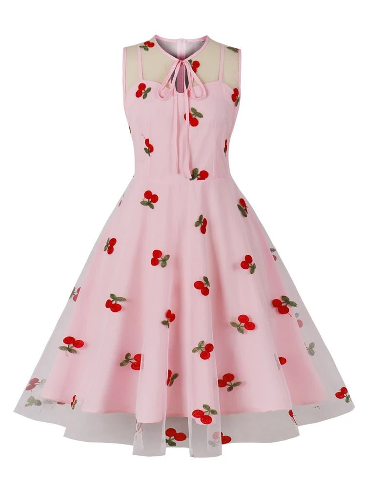 Robe Vintage 60s Cerises - Louise Vintage