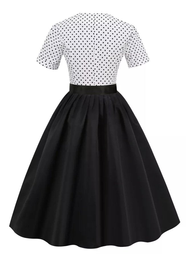 Robe Vintage 60s Noir et Blanc - Louise Vintage
