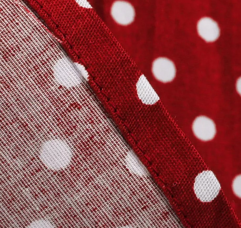 Robe Vintage à Pois Rouges - Louise Vintage