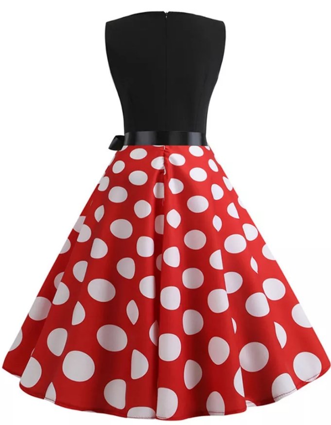 Robe Vintage Anglaise Rouge - Louise Vintage