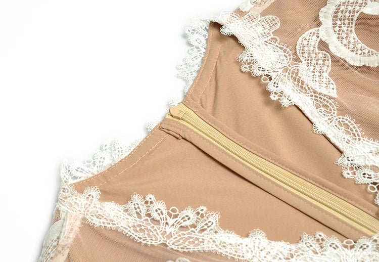 Robe Vintage Année 1940 Beige - Louise Vintage