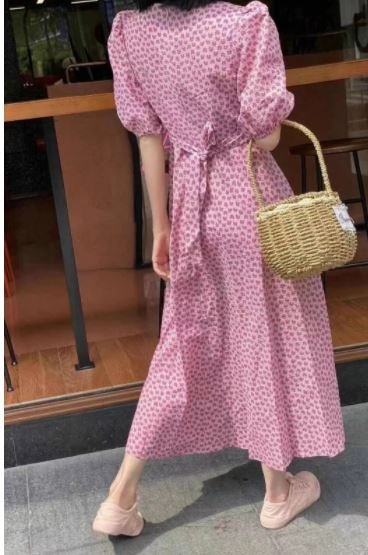 Robe Vintage Année 1940 Rose - Louise Vintage