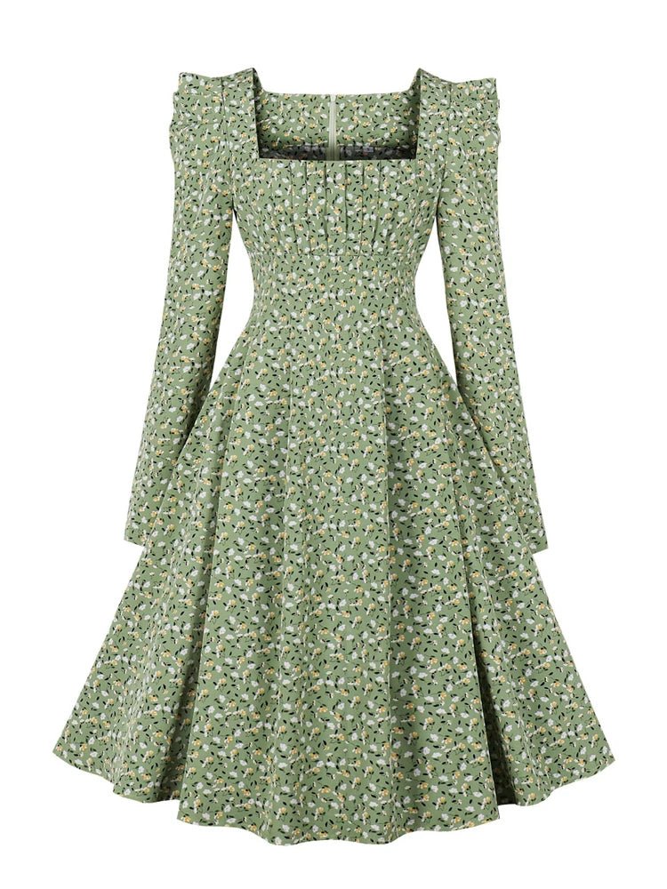 Robe Vintage Année 50 Fleurs - Louise Vintage