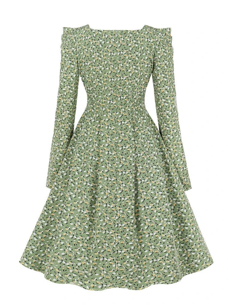 Robe Vintage Année 50 Fleurs - Louise Vintage