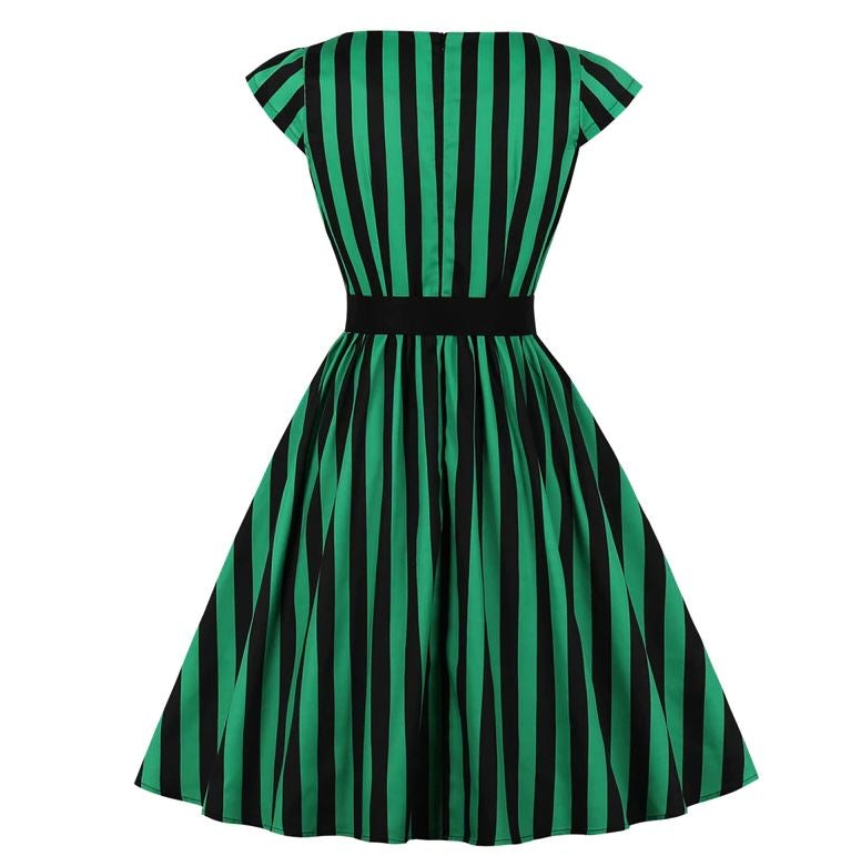 Robe Vintage Année 50 Grande Taille Rayures - Louise Vintage