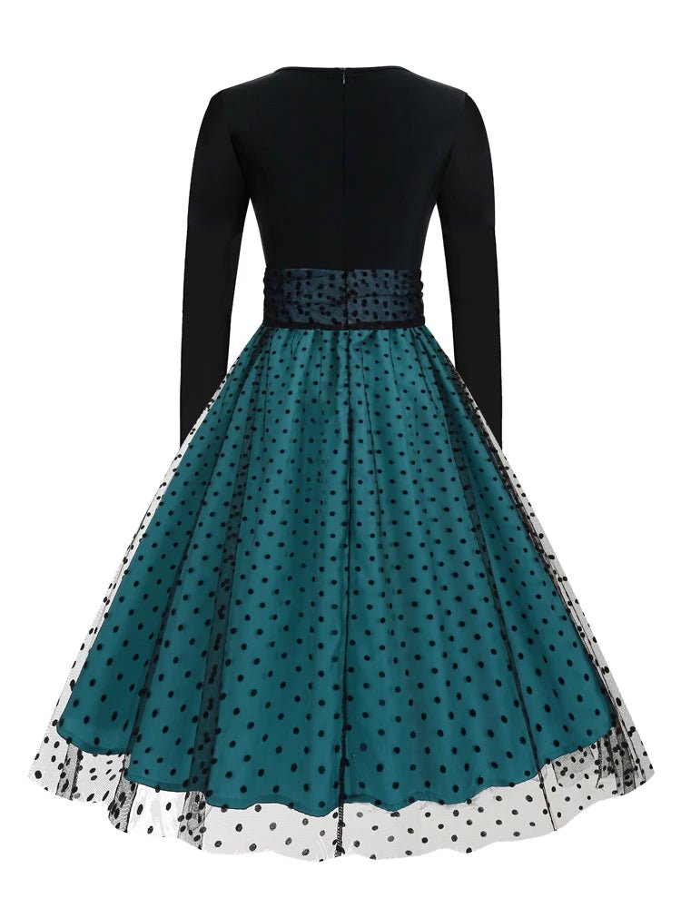 Robe Vintage Année 50 manches longues - Louise Vintage