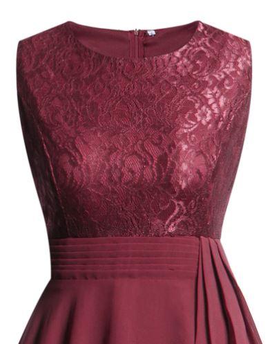 Robe Vintage Année 50 Soir Bordeaux - Louise Vintage