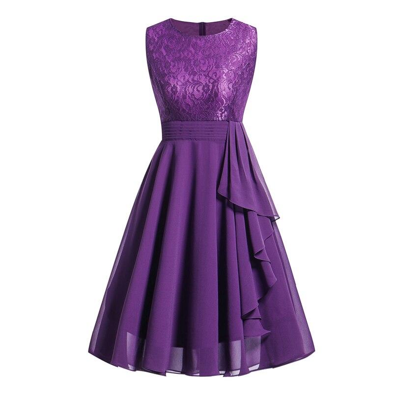 Robe Vintage Année 50 Soir Violet - Louise Vintage