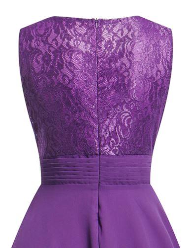 Robe Vintage Année 50 Soir Violet - Louise Vintage