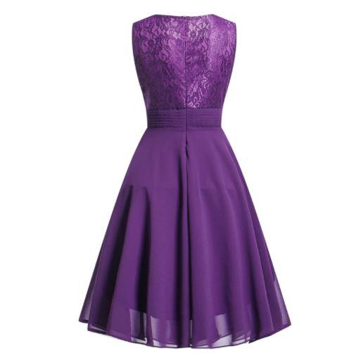 Robe Vintage Année 50 Soir Violet - Louise Vintage