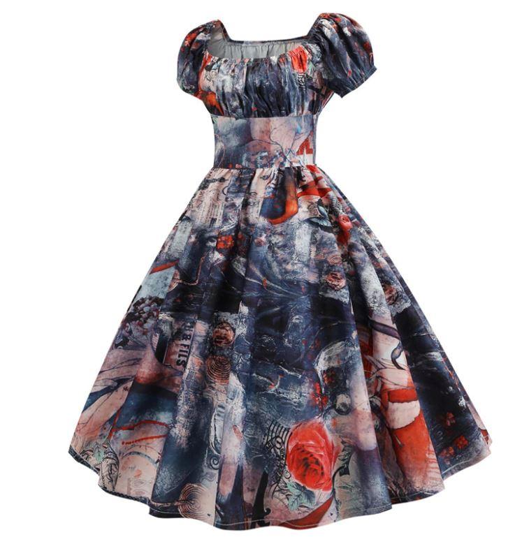 Robe Vintage Année 60 Art - Louise Vintage