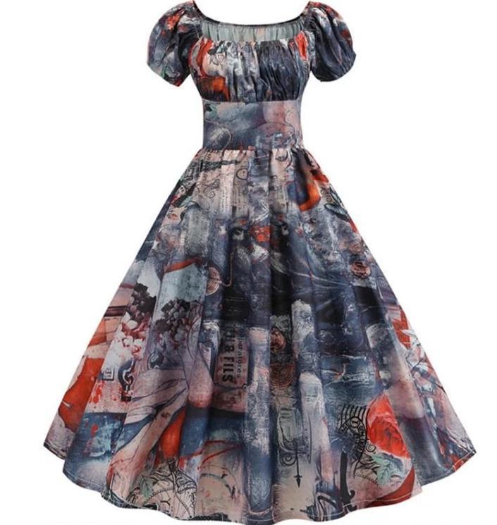 Robe Vintage Année 60 Art - Louise Vintage