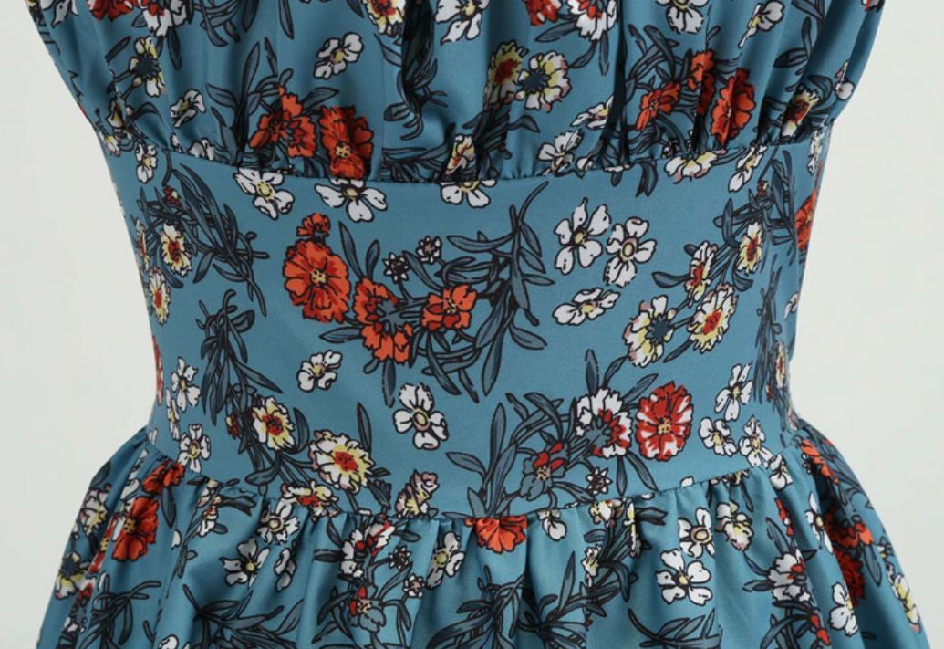 Robe Vintage Année 60 fleurette - Louise Vintage