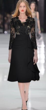 Robe Vintage Années 40 Créateur Noir - Louise Vintage