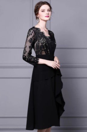 Robe Vintage Années 40 Créateur Noir - Louise Vintage