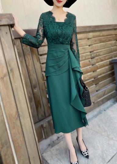 Robe Vintage Années 40 Créateur Vert - Louise Vintage
