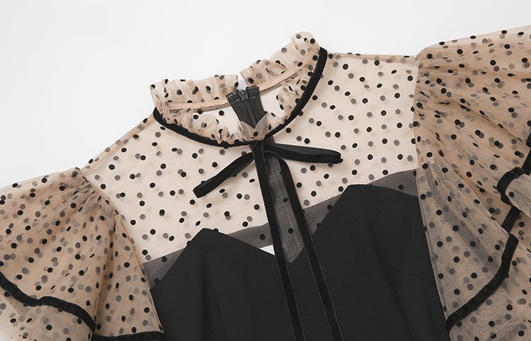 Robe Vintage Années 40 Noire Taille Haute - Louise Vintage