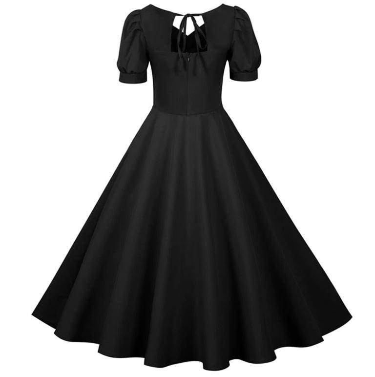 Robe Vintage Années 50 Noire - Louise Vintage