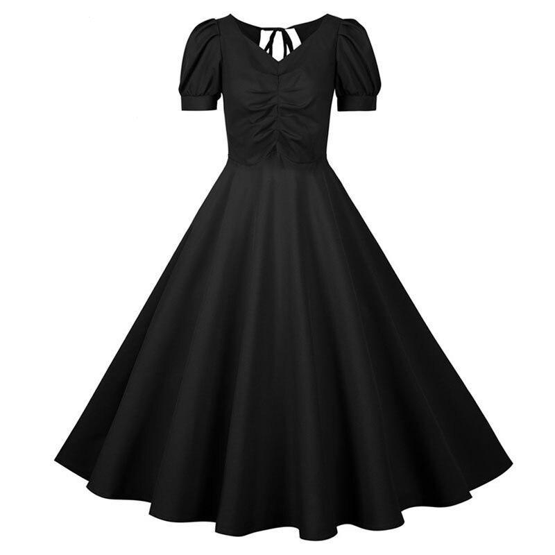 Robe Vintage Années 50 Noire - Louise Vintage