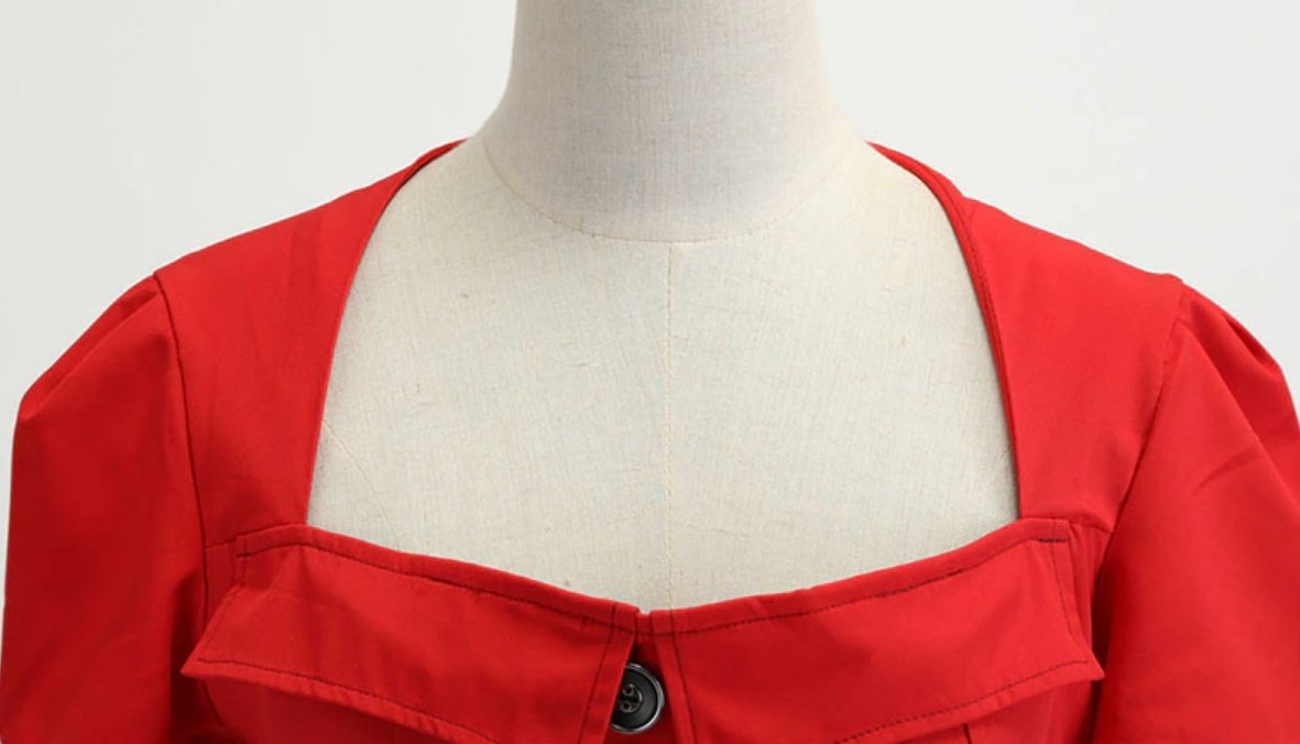 Robe Vintage Années 50 Rouge - Louise Vintage