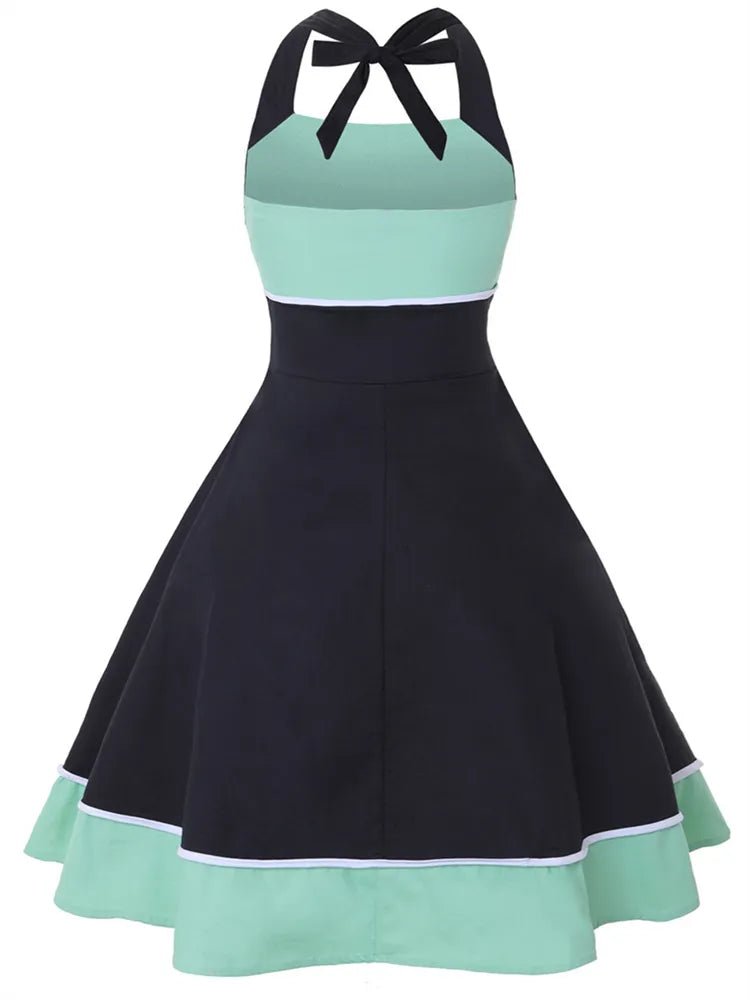 Robe Vintage Années 60 Grande Taille Vert - Louise Vintage