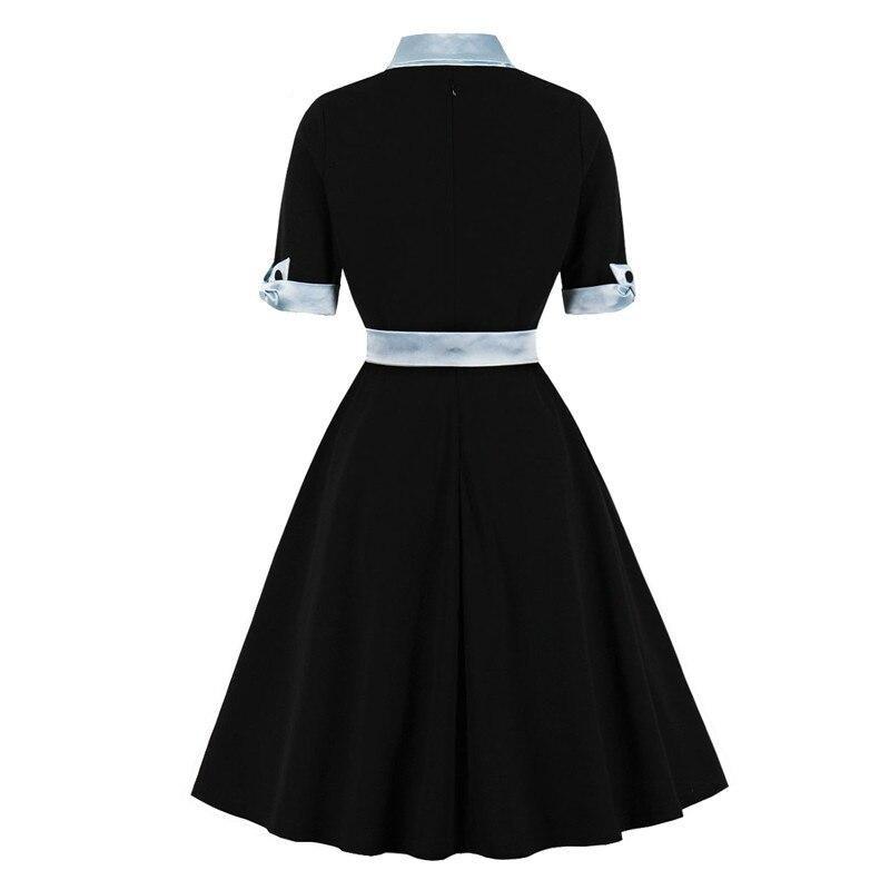 Robe Vintage Automne Noire - Louise Vintage
