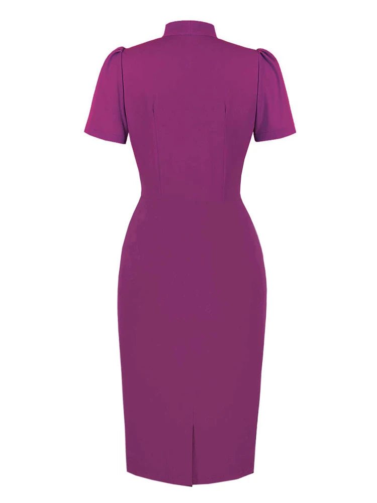 Robe Vintage Automne Violet - Louise Vintage