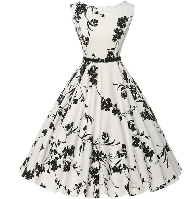 Robe Vintage Blanche - Louise Vintage