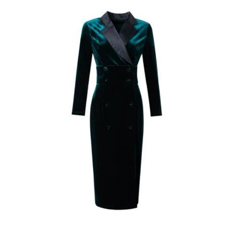 Robe Vintage Bonne Qualité Verte - Louise Vintage