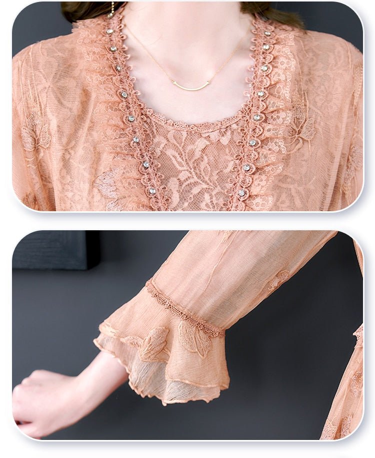 Robe Vintage Broderie Florale - Louise Vintage