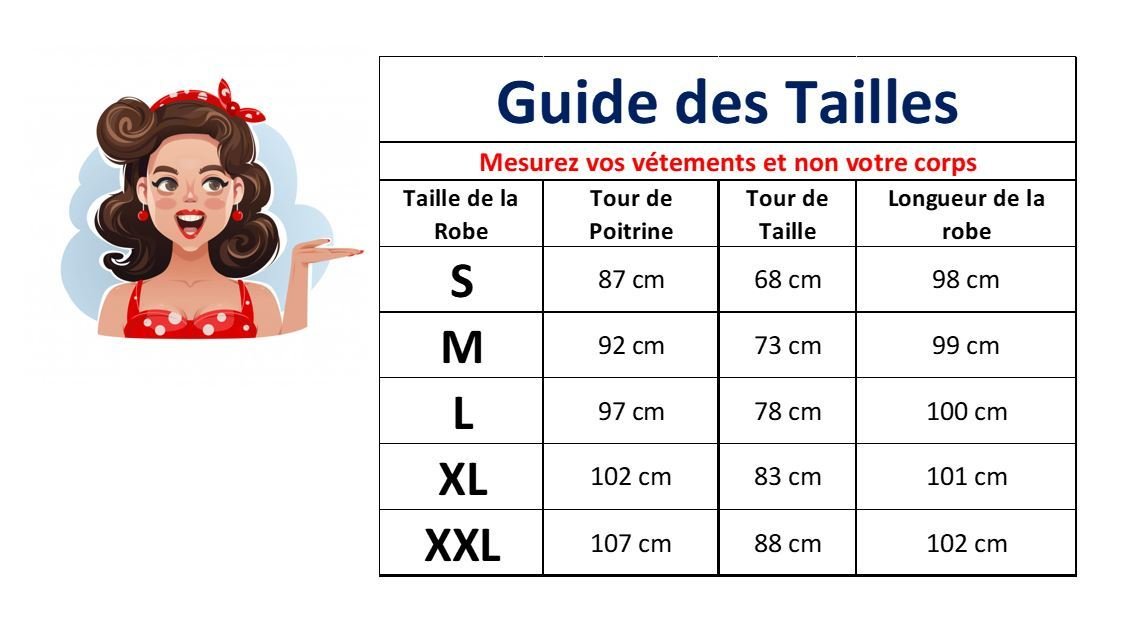 Robe Vintage Broderie Marine - Louise Vintage