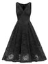 Robe Vintage Broderie Noir - Louise Vintage