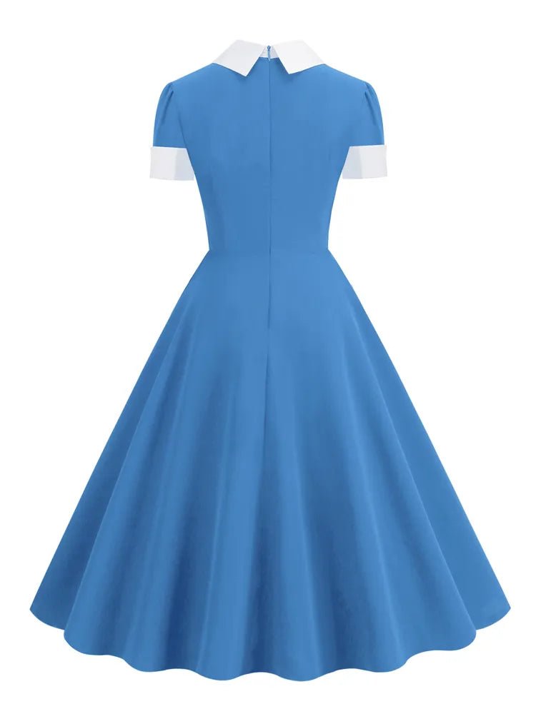 Robe Vintage Carreaux avec Voile - Louise Vintage