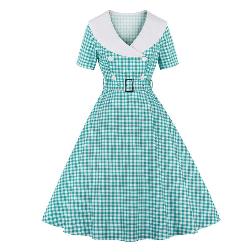 Robe vintage carreaux top