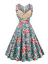 Robe Vintage Chic Rétro Fleurs Ouvertes - Louise Vintage