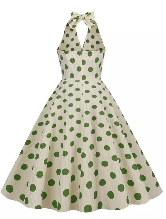 Robe Vintage Chic Rétro Pois - Louise Vintage