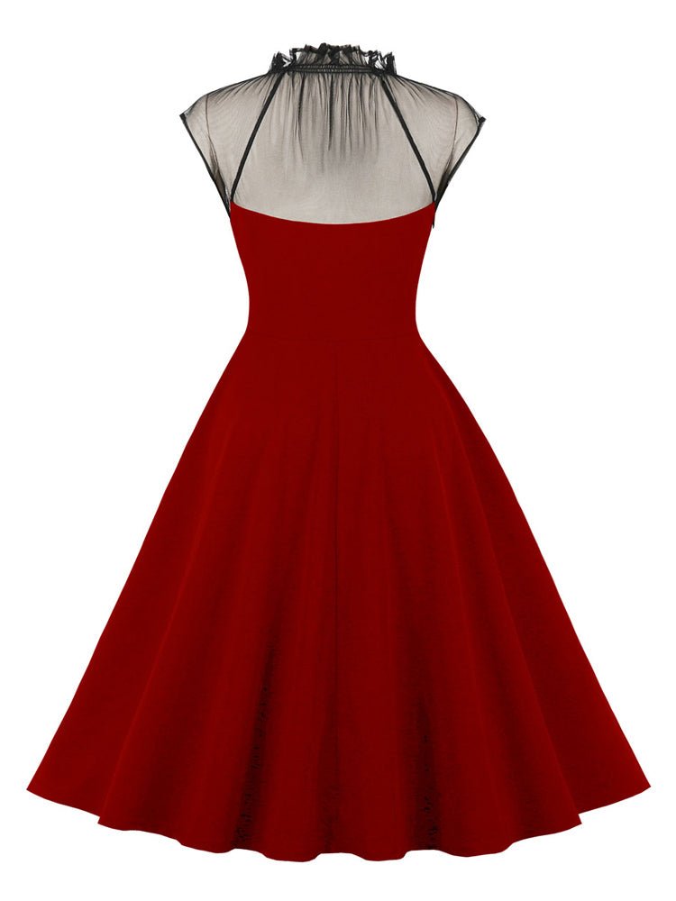 Robe Vintage Chic Rétro Voyante - Louise Vintage