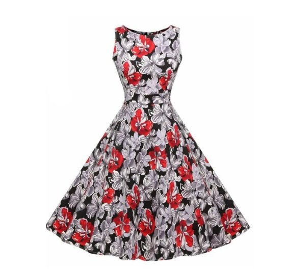 Robe Vintage Coton Fleurs - Louise Vintage