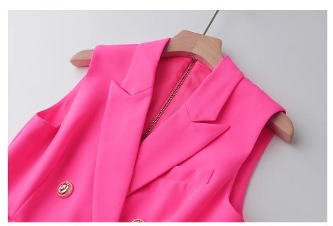Robe Vintage Crayon Années 40 Fuschia - Louise Vintage