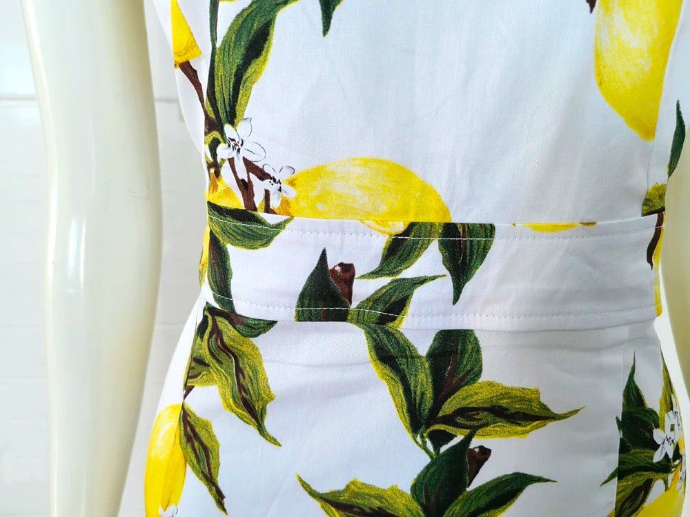 Robe Vintage Crayon Chic Jaune - Louise Vintage