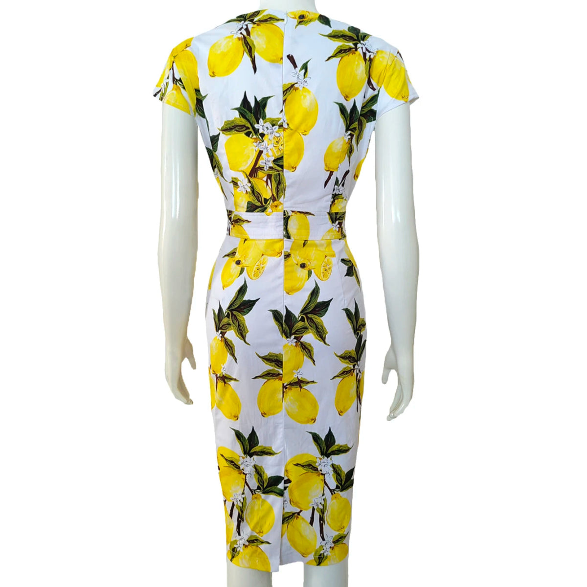 Robe Vintage Crayon Chic Jaune - Louise Vintage