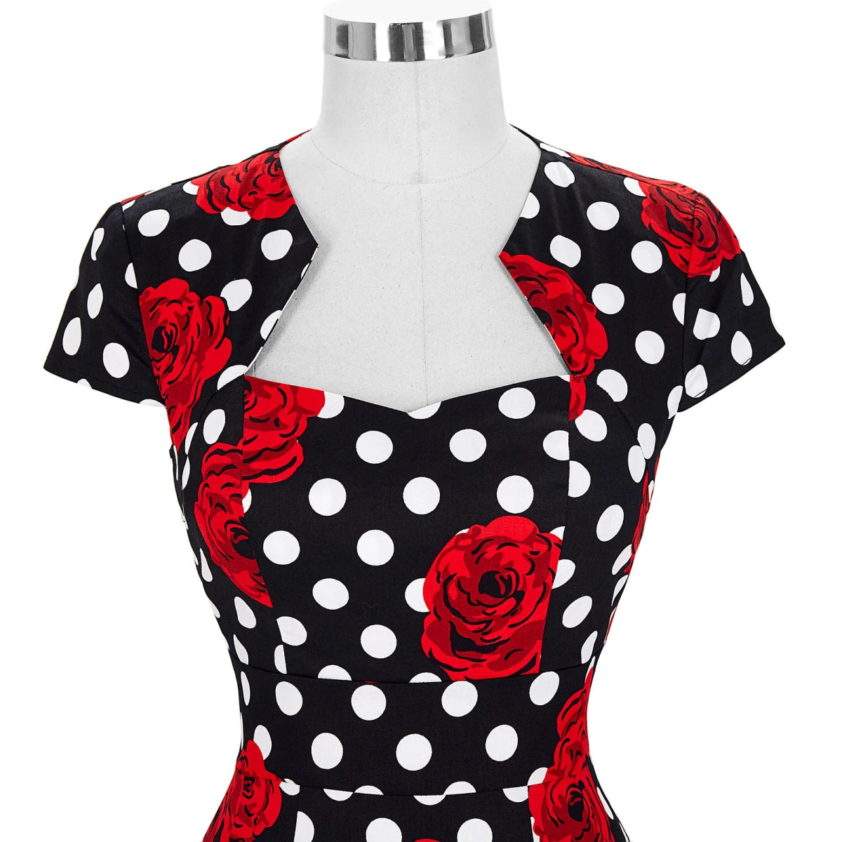 Robe Vintage Crayon Chic Pois - Louise Vintage
