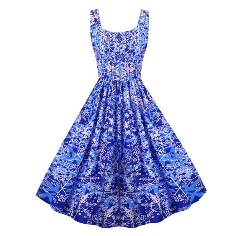 Robe Vintage de Noel Bleu - Louise Vintage