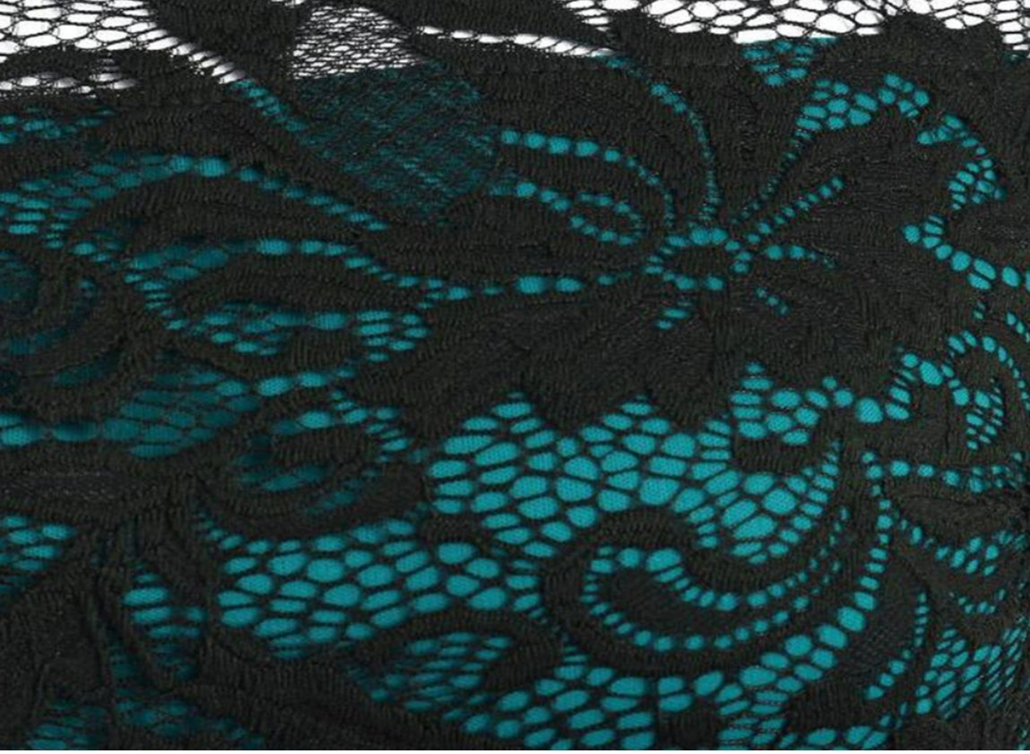 Robe Vintage Dentelle Année 50 Verte - Louise Vintage