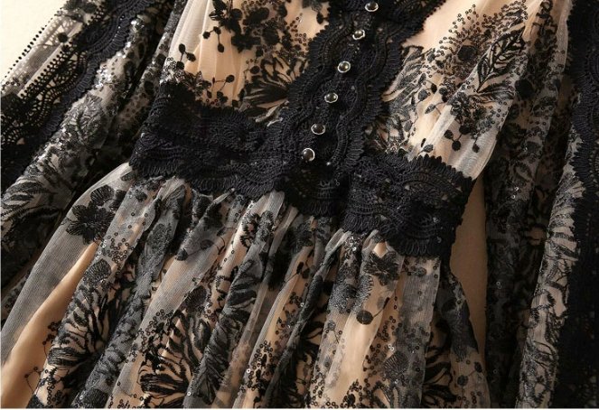 Robe Vintage Dentelle Boheme - Louise Vintage