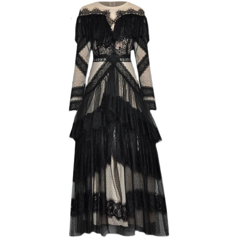 Robe Vintage Dentelle Manche Longue - Louise Vintage