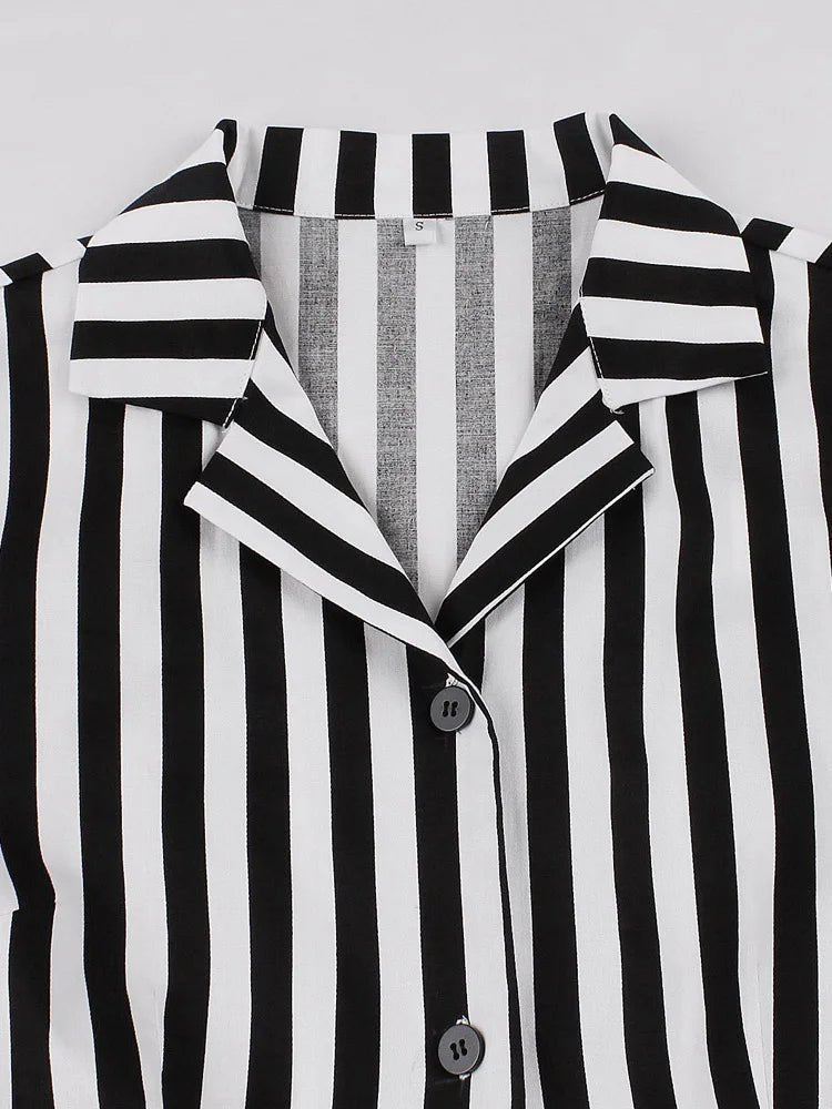 Robe Vintage Femme Noire et Blanche - Louise Vintage