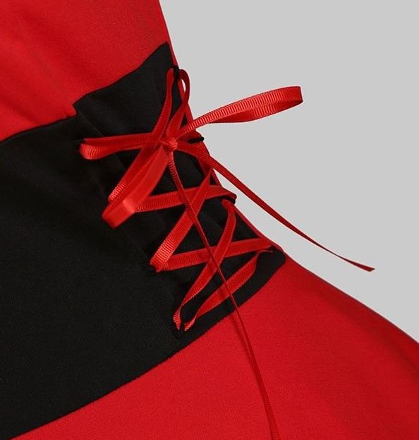 Robe Vintage Fourrure Rouge - Louise Vintage