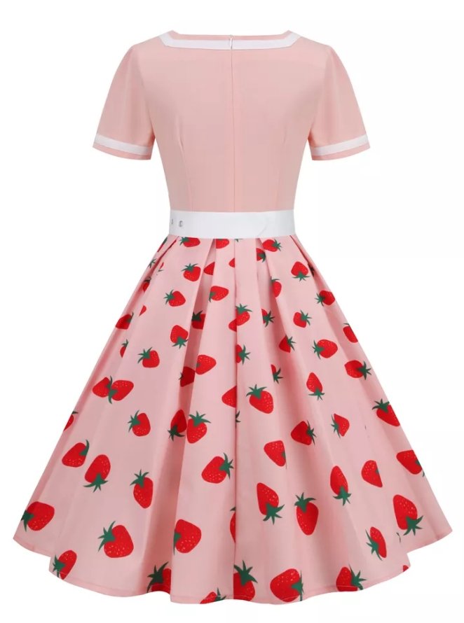 Robe Vintage Fraises - Louise Vintage